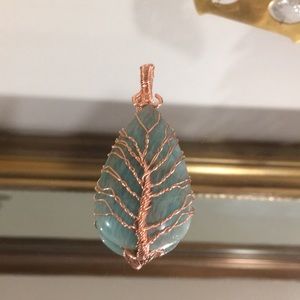 Amazonite necklace stone handmade